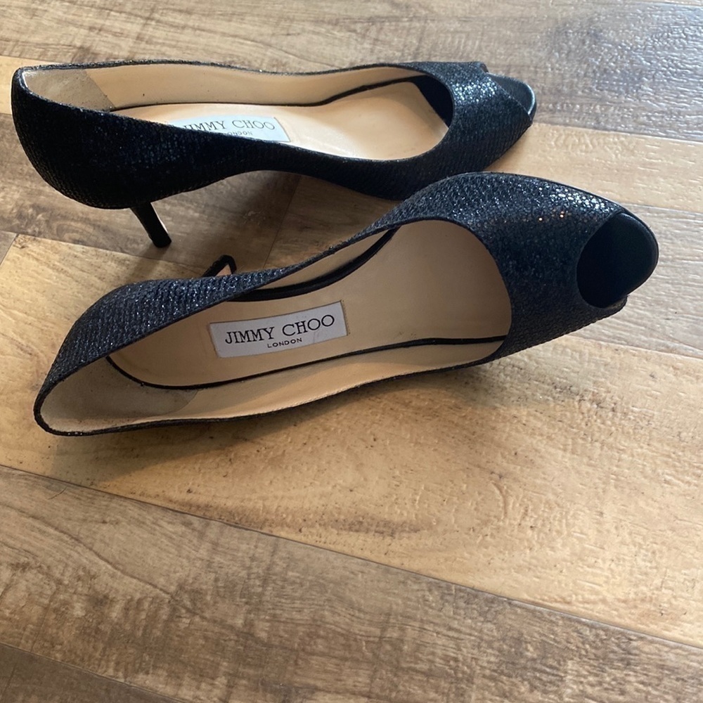 JIMMY CHOO glitter pumps size 35.5